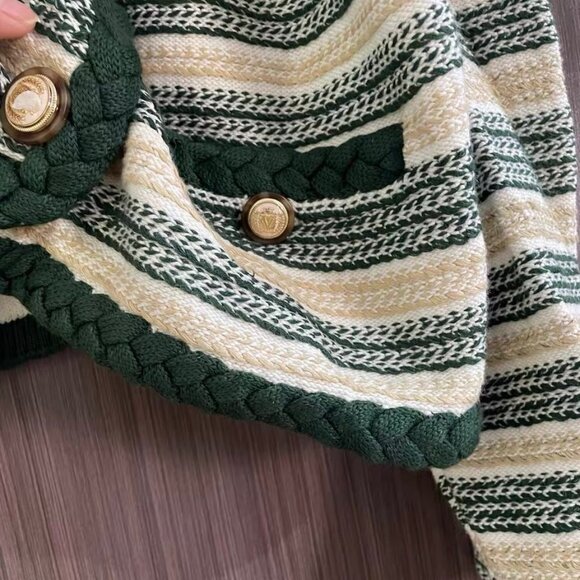 Veronica Beard Claudine striped linen-blend jacket - Picture 9 of 11